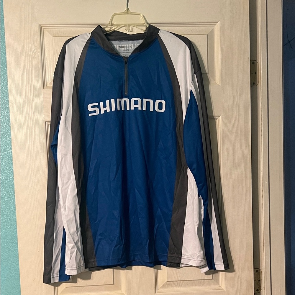 Shimano Men's Blue, Gray and White. Size 2XL. New/no wear. In great condition.